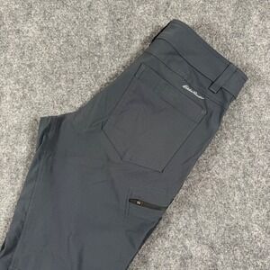 Eddie Bauer First Ascent Mens Gray Nylon Spandex Hiking Pants 32x30